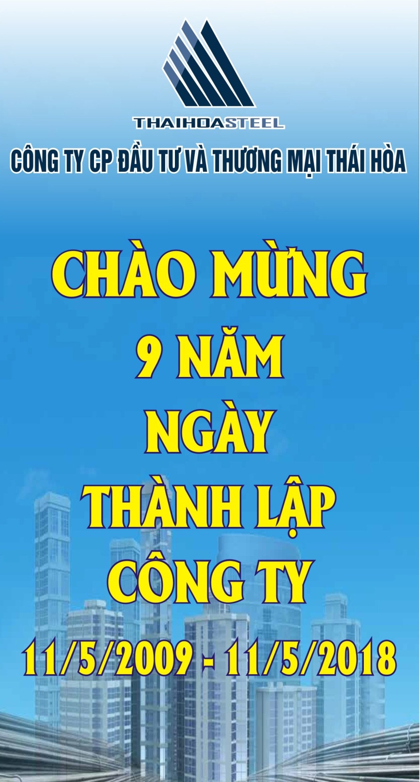 Kỷ Niệm 09 Năm thành lập Thaihoasteel