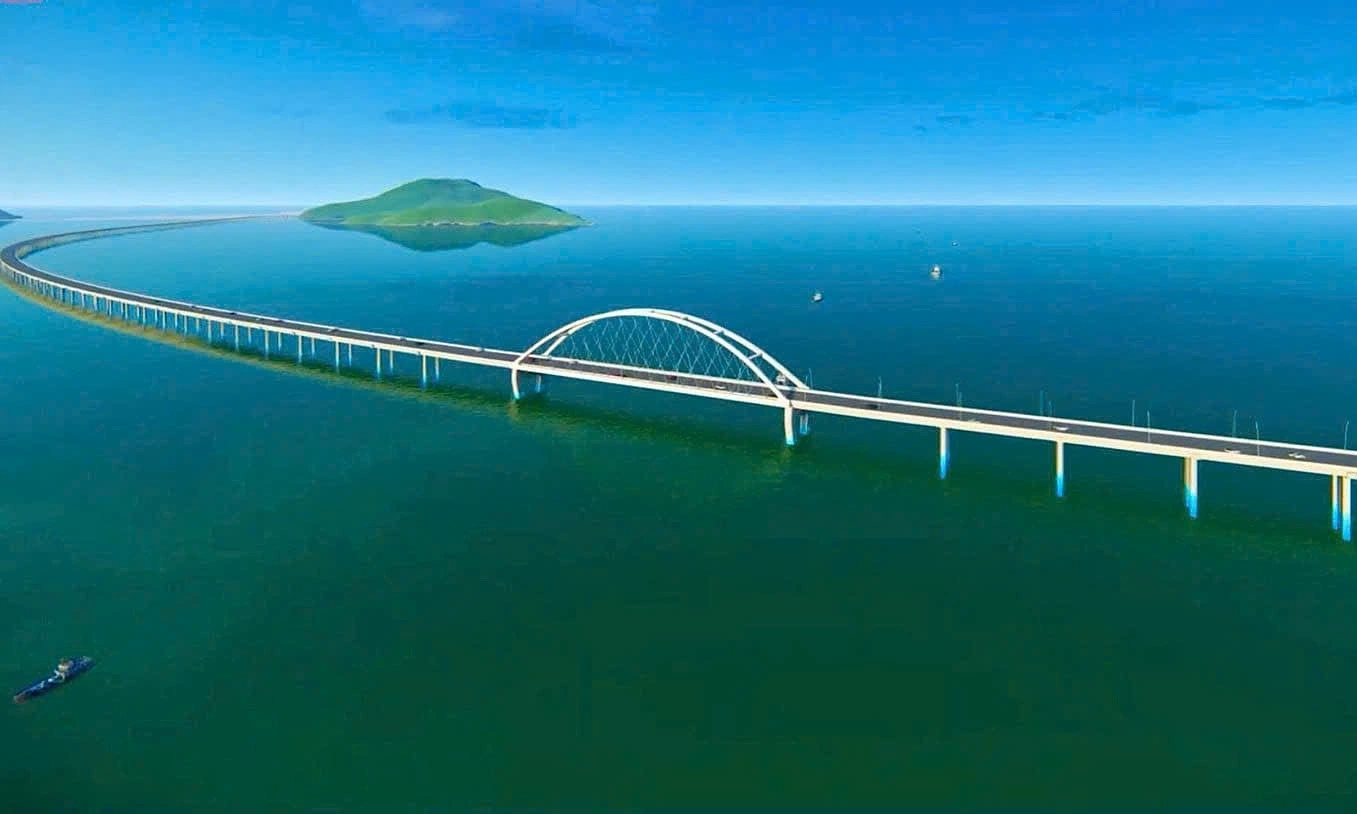 Cầu vượt biển Hòn Khoai